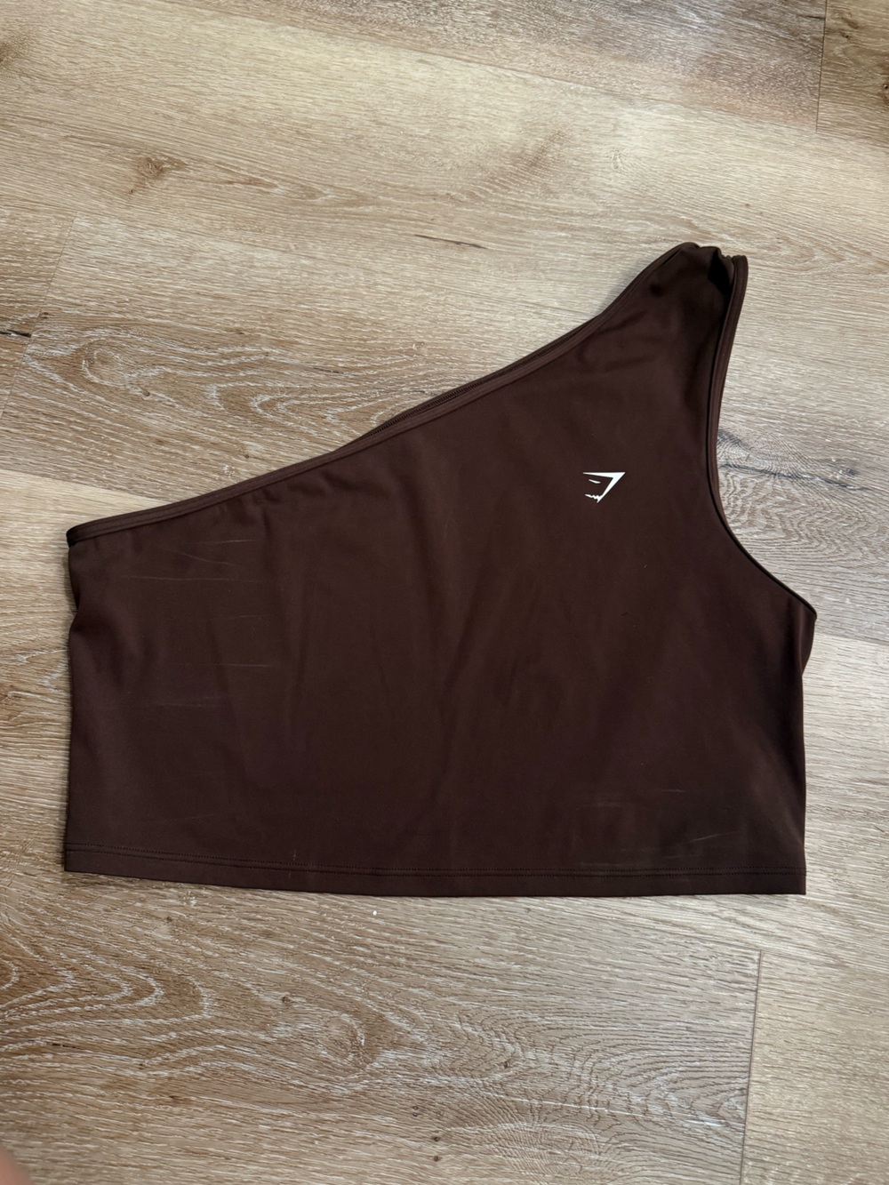 Gymshark Brown Asymmetrical Athletic Sports Bra